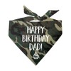 Happy Birthday Dad! Dog Bandana (Camo, OS 171)