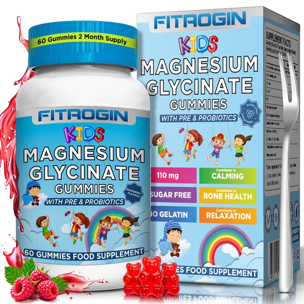 Kids Magnesium Gummies with Pre & Probiotics for Enhanced Absorption