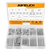 Juvielich 200Pcs Dowel Pin 304 Stainless Steel 22 Sizes M2
