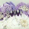 ⚜️Real Purple Handmade Nail Tips⚜️ - Short Oval / ⚜️진짜보라