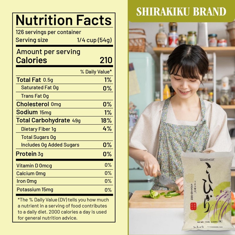 Shirakiku Dried Grains & Rice - Japanese Short Grain White