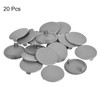 sourcing map 20Pcs Hinge Hole Covers, 35mm(1 3/8") Dia Plastic