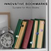 6Pcs Automatic Bookmark, Silicone Book Marks for Reading Women, Men,