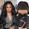 Real Glueless 13X4 Kinky Straight Body Wave Wig Human Hair