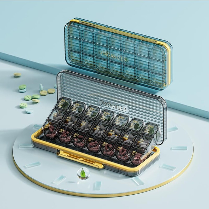ROWNYEON Weekly Pill Box Organiser Pill Boxes 7 Day 3
