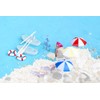 zalati Simulation Beach Doll Set Miniature Swimming Ring Beach Chairs
