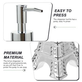 Ipetboom Ceramic Travel Silver Pump Shower Bathroom Tower Hand Eiffel Conditioner Ml with Bottle Soap Liquid
