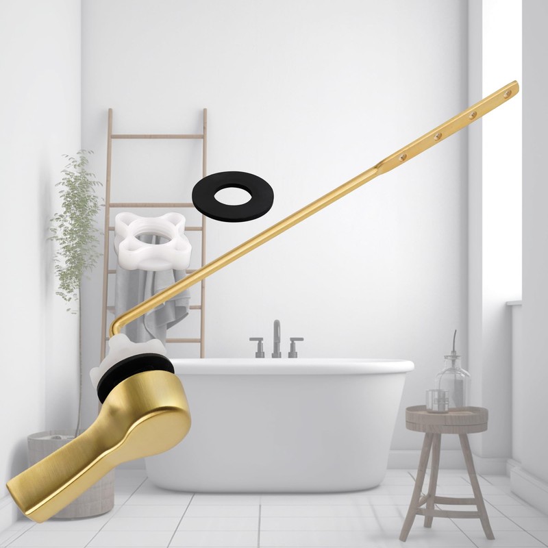 Hibbent 2 Pack Universal Front Mount Toilet Handle Tank Flush