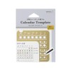 Midori 49100006 Template Notebook Calendar M, Monthly Block Pattern