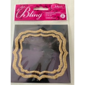 EK Success Jolee's Boutique Stickers GOLD ORNATE BLINK BORDERS 2 SIZES