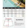 SILKWORLD Mens Swim Trunks Quick Dry Compression Liner 2 in