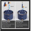 HoMettler Spin Mop and Bucket Set, Mop Bucket with Separate