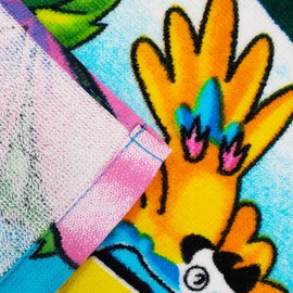 Florida Map Beach Towel 30 x 60 inch 100% Cotton - Sunshine State (One Towel)