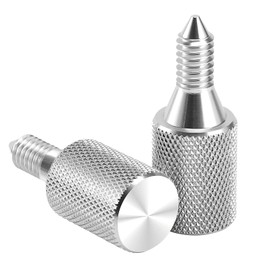 2PCS Attachment Hub Thumb Screw for Kitchenaid Stand Mixers, Long Knob Screw Accessory Replacement Part, Silver