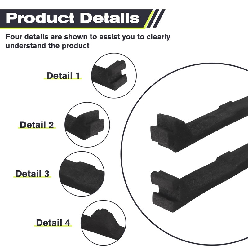 Swess 12in Inside Classic Rib Profile Foam Metal Roof Closure