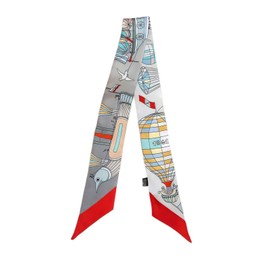 COtheSumay 100% Mulberry Silk Scarf for Handbags,Bags, and Purses,2"x35" Hair Ribbon Skinny Neck Scarves for Women