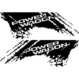 Oracal Large Mud splash Compatible with Dodge POWER WAGON Graphic bed Side decal vinyl