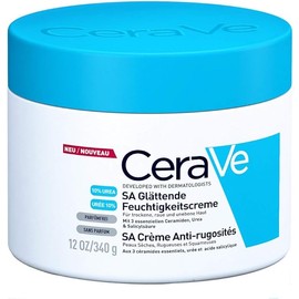 CeraVe Crema Alisadora Anti-Rugosidades con Fórmula Exfoliante para Piel Seca, Áspera y Rugosa 340gr