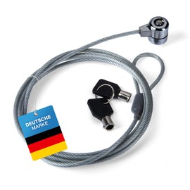 GOODS+GADGETS Cable Lock Steel Cable Kensington Key Lock for Computer Security Lock Cable Anti-Theft 1.8 m Cable Security Lock