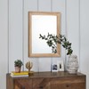 AAZZKANG Rustic Mirrors for Wall Rectangle Wooden Frame Hanging Mirror