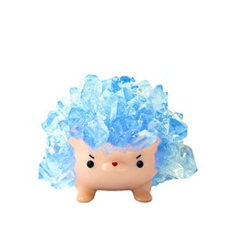 icotoibabie Crystal Growing Toys for Kids - Vibrant Colorful Crystal Hedgehog to Grow,Science Experiments Learning and Education for Kids STEM Gifts for Boys & Girls 8 years + (Sky Blue)