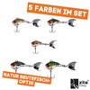 Zite Fishing Jigspinner Set | 5 Stück Spin Jig Barschköder
