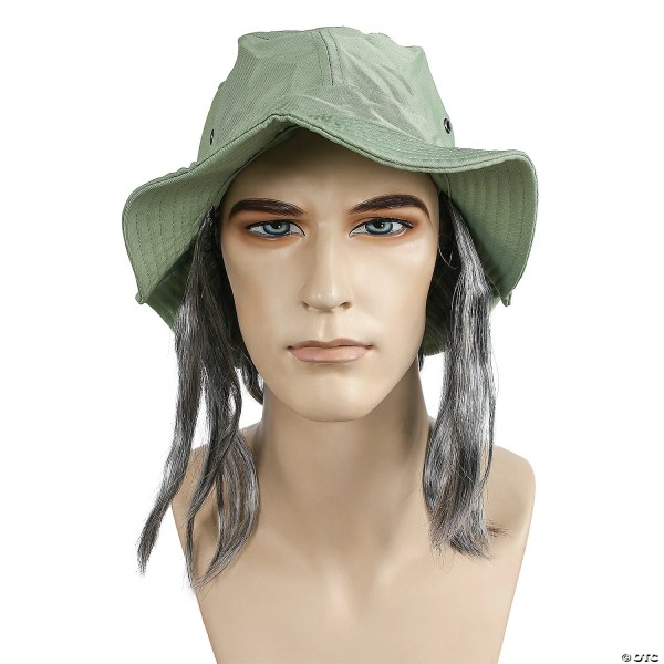 Lacey Wigs Tramp Clown Hat with Hair