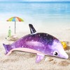 LALASTYLE Inflatable Dolphin Pool Float Flow-Up Dolphin Durable PVC Water