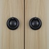 MY MIRONEY 1.46" Diameter Cabinet Drawer Pulls Black Ring Pull