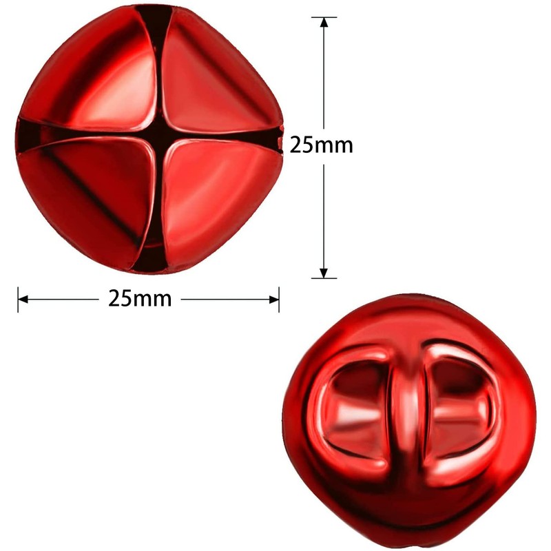 Jingle Bells, 40 Pcs 25mm Metal Craft Bells for DIY