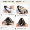 imeetu Mini Wallet, Thin, L-Shaped Zipper, Genuine Leather, Large Capacity,