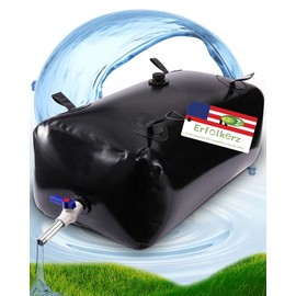 Erfolkerz 240L/65gal Long Term Water Storage Containers,Emergency Water Storage Bag, Soft Portable Vinyl Bathtub Water Bladder with Valve&Stainless-Steel Outlet-Reliable & Resistant for All Climates