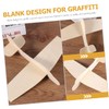 SUPVOX 6Pcs Wooden Airplane Model Kit Blank Painting Planes for