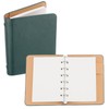 PATIKIL 6 Ring Binder Cover A7 Leather Notebook Binder Mini