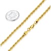 FOSIR 4mm Stainless Steel Mens Womens 18ct Real Gold Plated