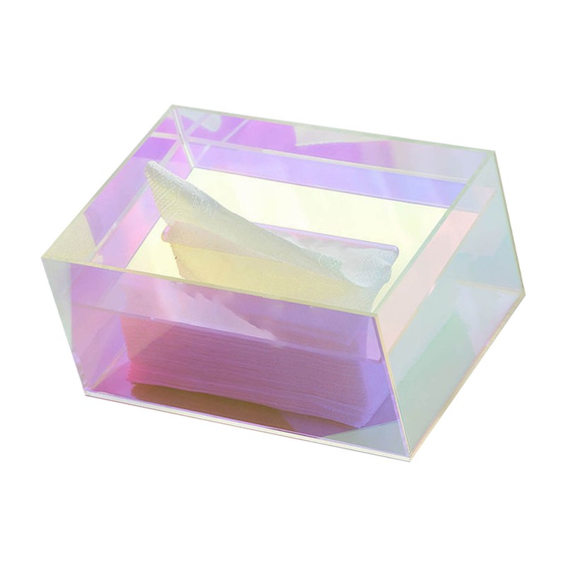 Tissue Box Holder Acrylic Storage Large Capacity Napkin Box for