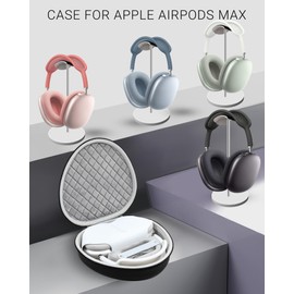 Headphone Case for AirPods Max Hard Portable Over Ear Headphone Carrying Case, Wireless Headphone Storage Protective Case for Travel Home