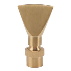 Fan Shaped Fountain Nozzle Copper Adjustable Uniform Water Spray Fan Shaped Fountain Spray Head for Park G1in