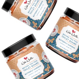 Wabi Whiffs Fizzing Toilet Bombs – Butterfly Gardens | Natural Bathroom Deodorizer | Odor Eliminator Tablets for Freshness & Cleanliness | Eco-Friendly Septic Safe Tablets | 60 Count |