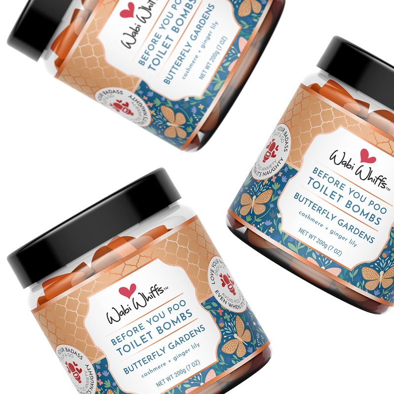Wabi Whiffs Fizzing Toilet Bombs – Butterfly Gardens | Natural