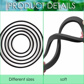 AEDOVE 10 Pcs Fish Feeding Ring Round Floating Feeding Circle for Fish Tank Floating Food Ring Floating Plant Ring for Betta, Goldfish, and Small Fish (Green, Black)