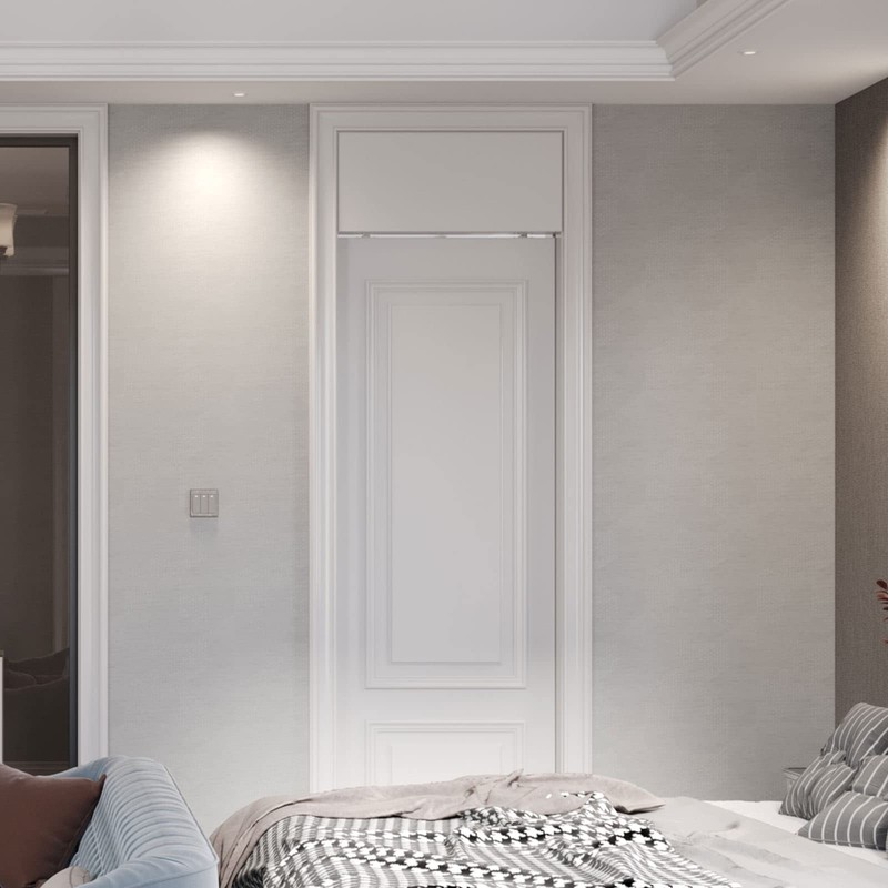 FINOSEN 5.3FT Commercial Grade Sliding Pocket Door Hardware Track Kit,Top