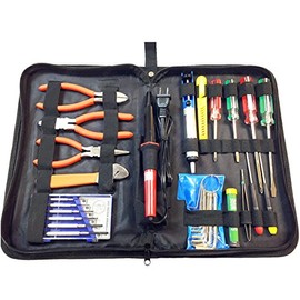 22 pc. Electronic Master Tool Kit - Model: EMK 1 - Soldering Iron, Screwdrivers, Pliers, Hex Keys, & More