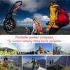 Eidyer Compass with Keychain, Carabiner Compass, Pocket Compass, Orientation Compass,