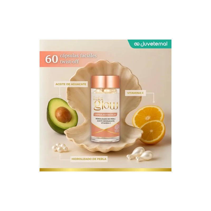 Cápsulas Faciales TWIST GLOW Hidrolizado de Perla Aceite Aguacate Vitamina