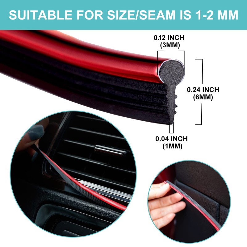 Car Interior Trim Strips - 32.8ft /10M Universal Car Gap