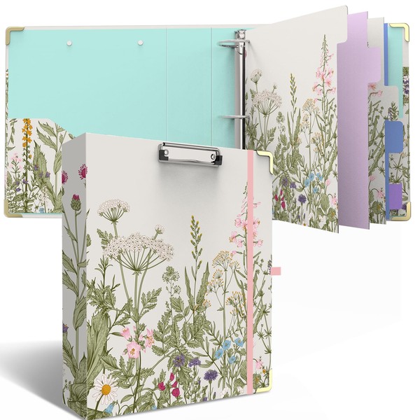 3 Ring Binder 2 Inch Round Ring Binder with 6