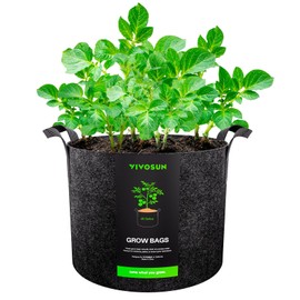 VIVOSUN 1 Pack 45 Gallon Grow Bag, Fabric Pot with Handles for Vegtables and Plants