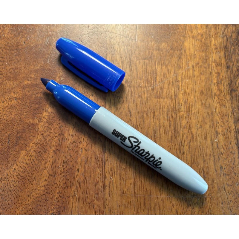 Sharpie Brand New Unused Blue Super Sharpie - Discontinued