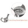 Wing Nuts,1/4"-20 Wing Nuts,304 Stainless Steel Wing Nuts,Fasteners Parts Butterfly